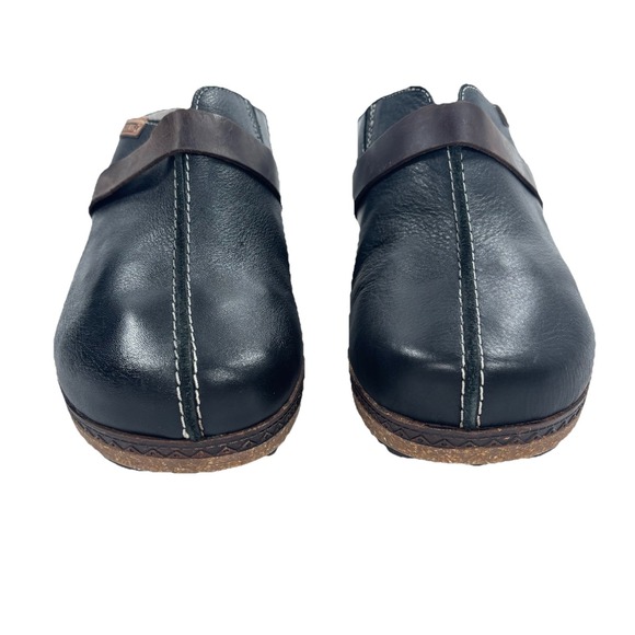 Pikolinos Granada Leather Clogs Mules Women Black Brown Sz 38 7.5 or 8 Excellent - Picture 8 of 10